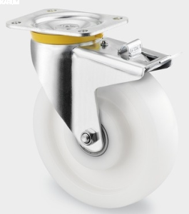 Koło hamowane fi125mm 