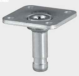 Płytka 65x65 z trzpieniem fi10 mm